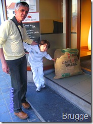 Sergio e Diogo encontraram o cafe do Brasil